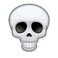 Skull Laughing Sticker
