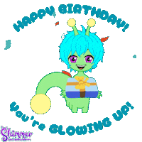 Happy Birthday Sticker by ShimmertheGlowworm