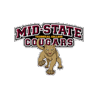Cougars Midstate Sticker by Mid-State Technical College