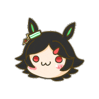 Pretty Derby Uma Sticker by Fluffy the Thunder God 雷神阿毛