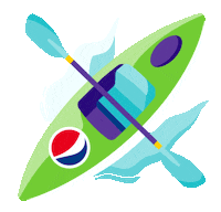 Kayak Sticker by Pepsi #Summergram