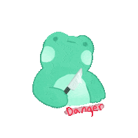 Frog Knife Sticker