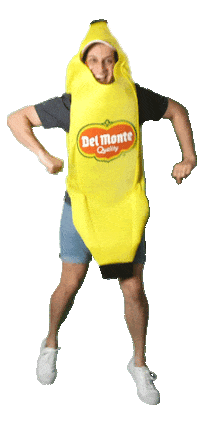 DelMonteFresh banana dancing banana funny banana banana suit Sticker