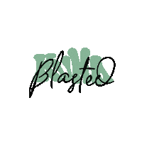 Blastedshop orange streetwear collection blanc Sticker