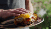 WeberStephen food delicious burger egg GIF