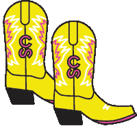 Cowboy Boots Sticker by Calgary Stampede
