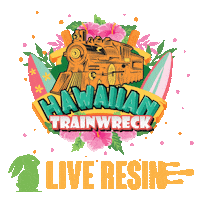 Trainwreck Hawaiian Sticker by Hemp Hop
