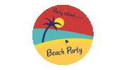 Beach Party Summer Sticker by Party Island Curacao