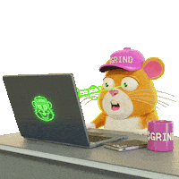 Hamster Mesmerizing Sticker by Grind