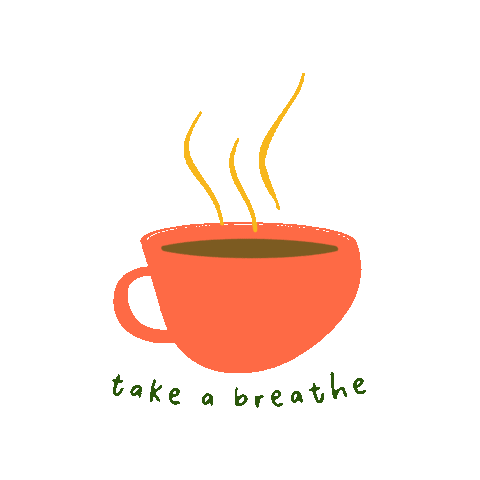 Coffee Breathe Sticker