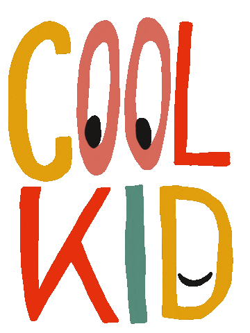 Cool Kids Text Sticker