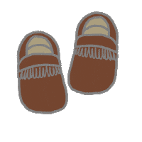 Baby Steps Slippers Sticker by My Baby Factory