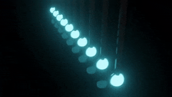 gvart retro 3d blue neon GIF