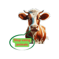 Vegan Kuh Sticker by Natur-Clean-up