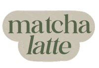 Latte Matcha Sticker by MentaTea
