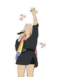 eckal_ rainbow gay pride sarah Sticker