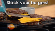 double cheeseburger cooking GIF by Rachael Ray Show