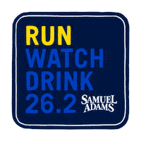 Boston Marathon Cheers Sticker by Samuel Adams Beer