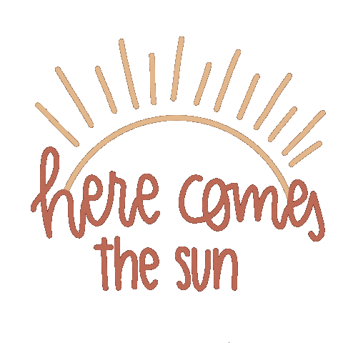 Here Comes The Sun Summer Sticker