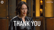 Celebrity Masterchef Thank You GIF by MasterChefAU