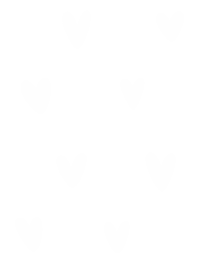 White Heart Hearts Sticker
