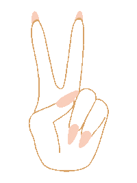 Pink Hand Sticker