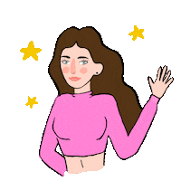 Girl Pink Sticker