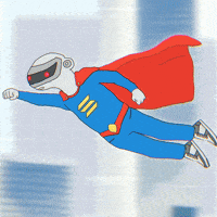 Flying Super Hero GIF by Paft Drunk