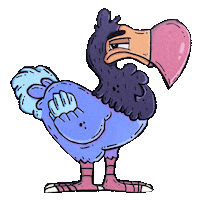MikeBennettArt bird oregon portland dodo Sticker