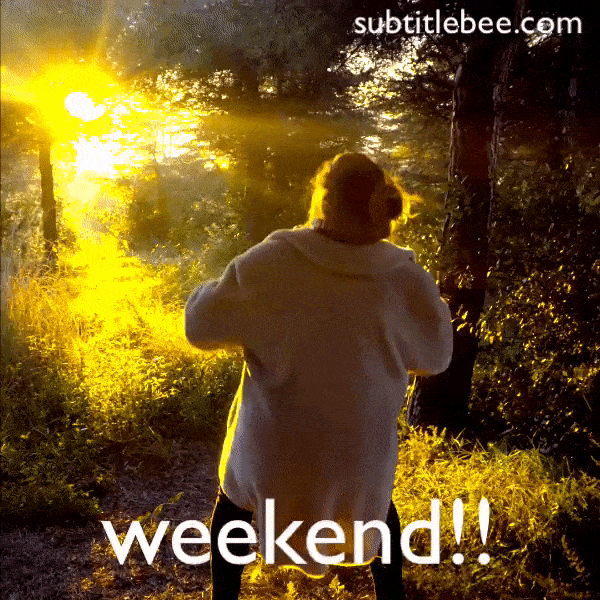 Friday Holiday GIF by SubtitleBee