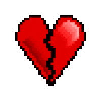 Sad Broken Heart Sticker by Deadstream