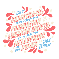 Joe Biden Power Sticker by Creative Courage