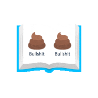 Book Bullshit Sticker by Quarks