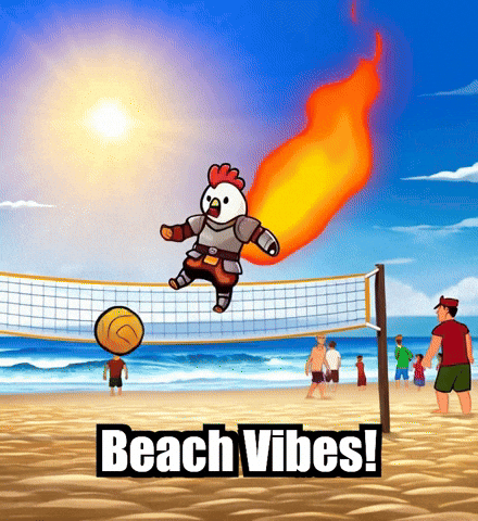 Summer Fun Volleyball GIF by Zorooster