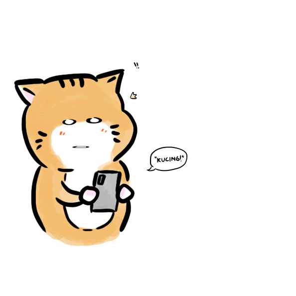 Orange Sad Face Sticker