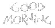 Morning Lettering Sticker