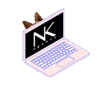 NKAgency dog hi work nk Sticker