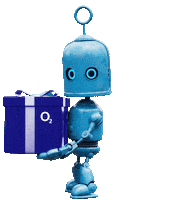 Robot Gift Sticker by O2