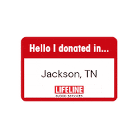 Blood Donor Sticker by Lifeline Blood Services