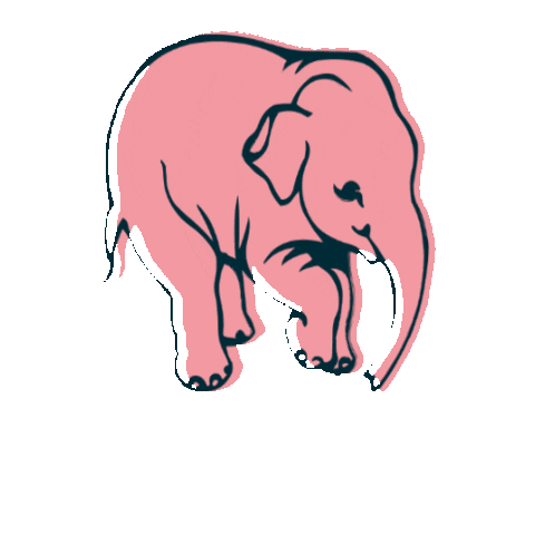 Bar Elephant Sticker by Le Rétro Amiens