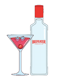 Beefeater Sticker by Bar Aberto