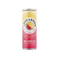 drinkloudlemon lemon watermelon sparkling loud Sticker