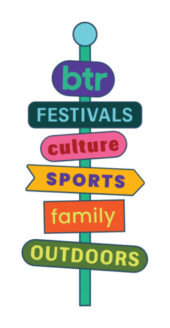 betterinbtr giphyupload fun festival sign Sticker