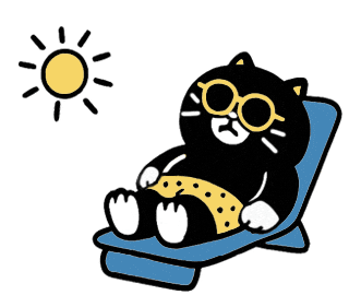 Summer Sunbathing Sticker