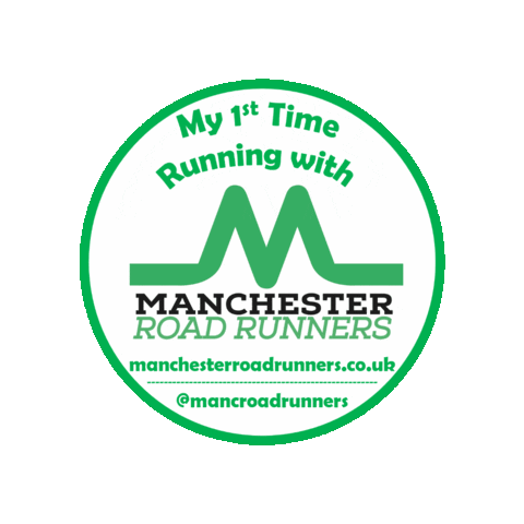 Runner Manchester Sticker by MancRoadRunners