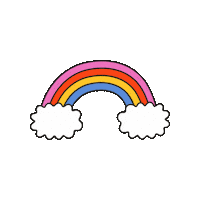 St Patricks Day Rainbow Sticker by Maeve Chocolate