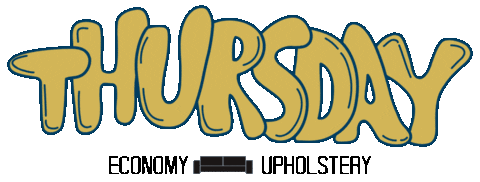 Thursday Sticker by Economy Upholstery