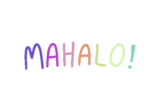 Mahalo Sticker