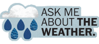 Water Rain Sticker by The Washington Post