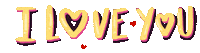I Love You Ily Sticker